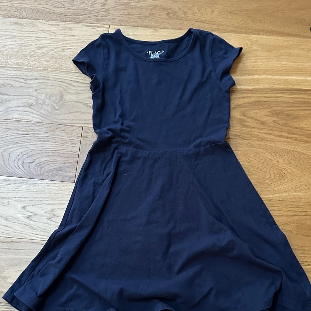 Place Navy Blue Casual Kids Dress